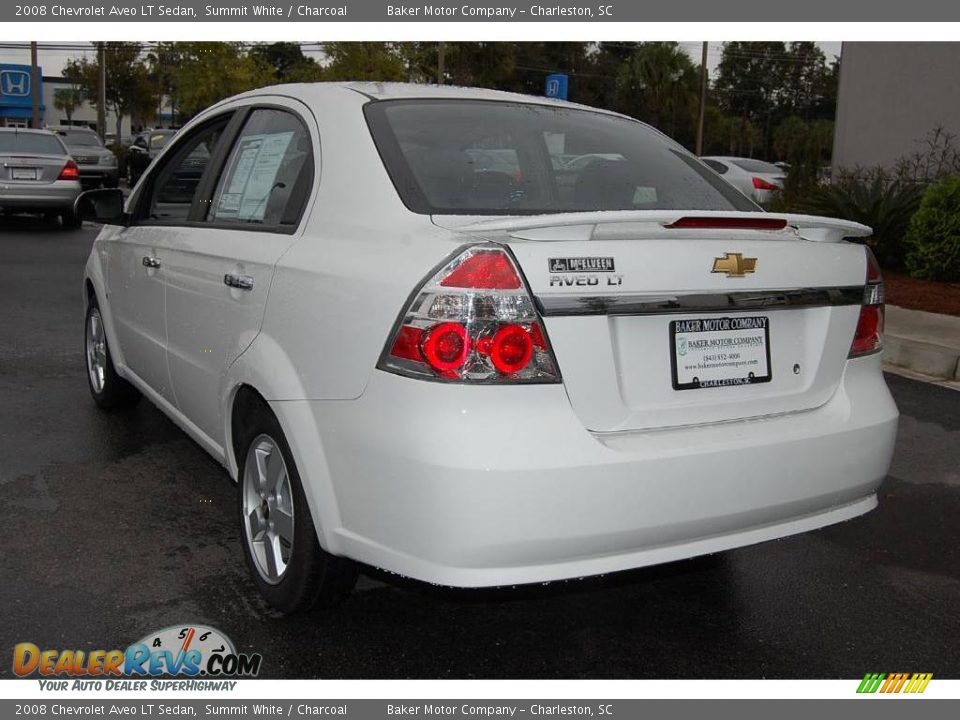 2008 Chevrolet Aveo LT Sedan Summit White / Charcoal Photo #17
