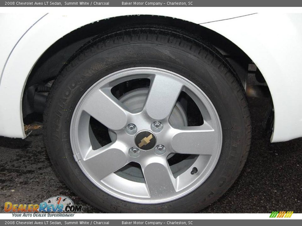 2008 Chevrolet Aveo LT Sedan Summit White / Charcoal Photo #18
