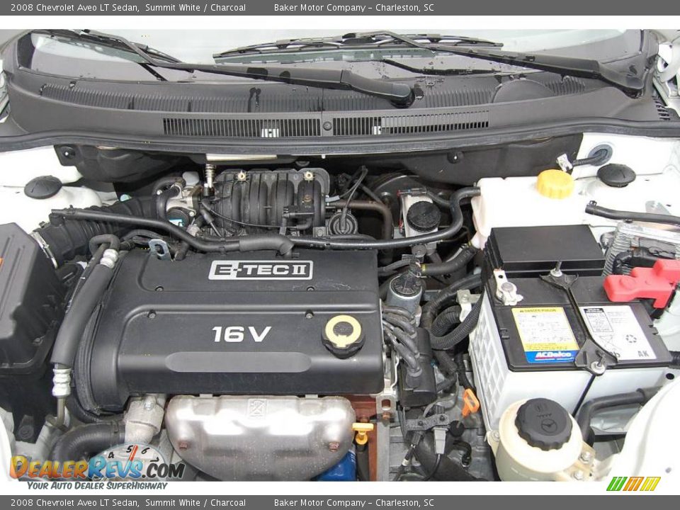 2008 Chevrolet Aveo LT Sedan Summit White / Charcoal Photo #20