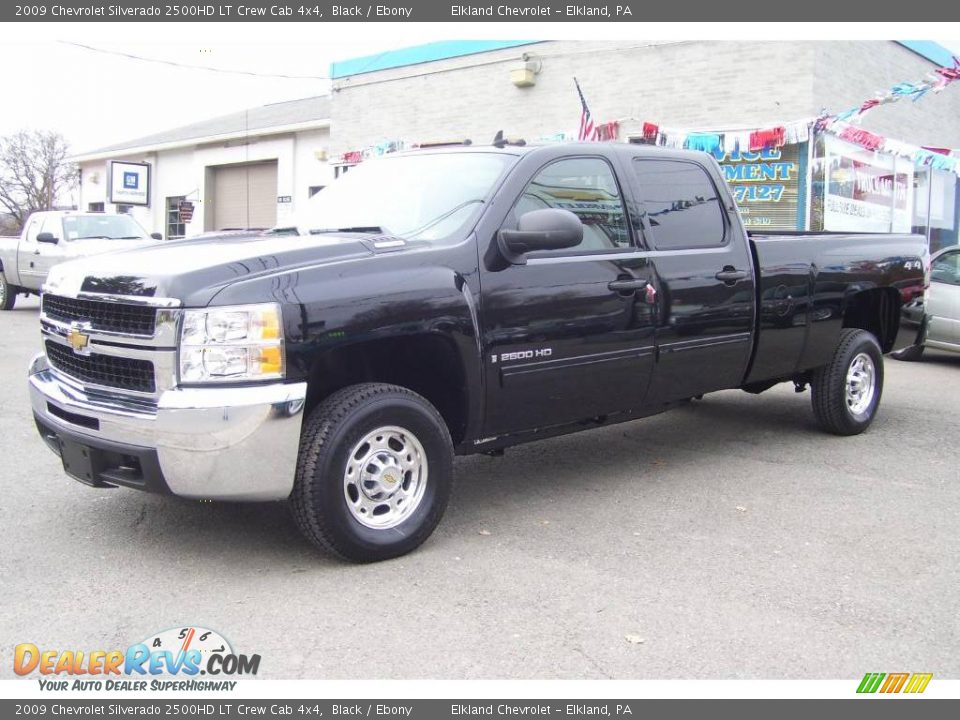 2009 Chevrolet Silverado 2500HD LT Crew Cab 4x4 Black / Ebony Photo #1
