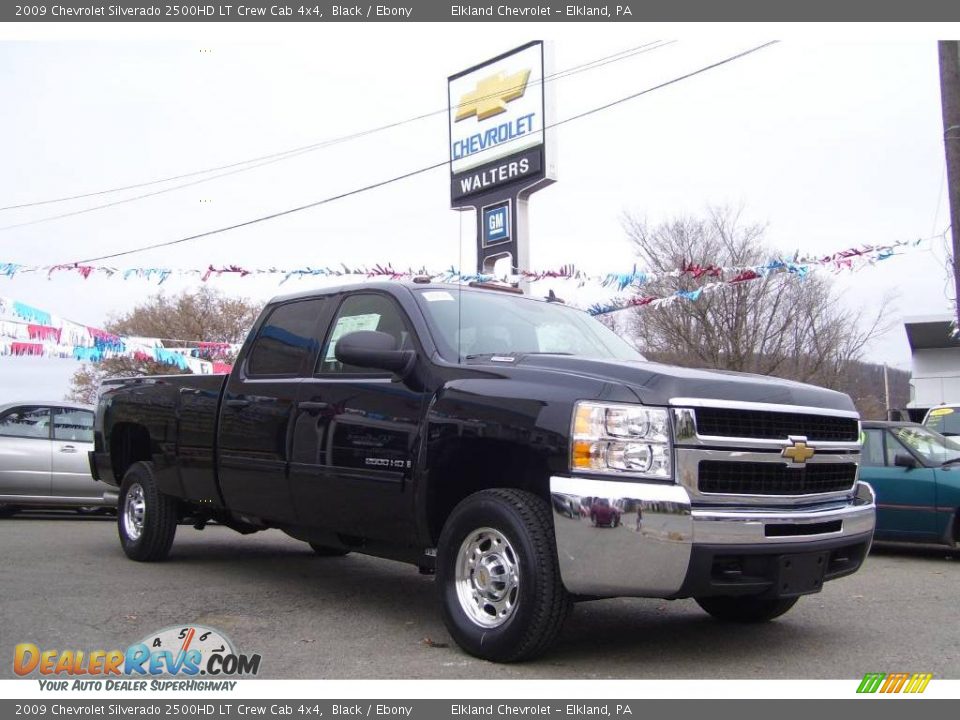 2009 Chevrolet Silverado 2500HD LT Crew Cab 4x4 Black / Ebony Photo #3
