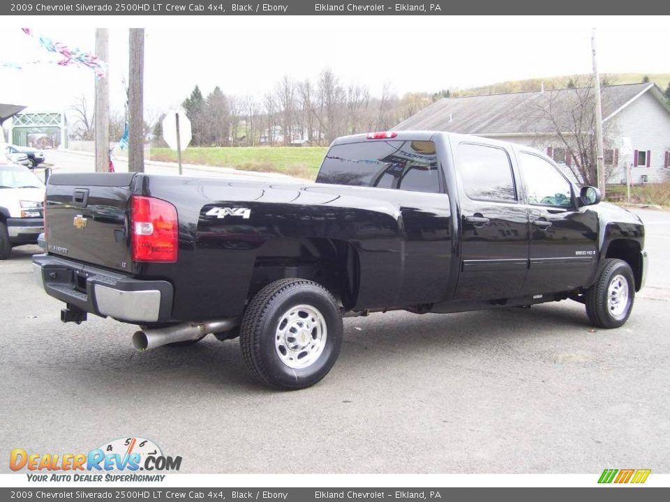 2009 Chevrolet Silverado 2500HD LT Crew Cab 4x4 Black / Ebony Photo #5