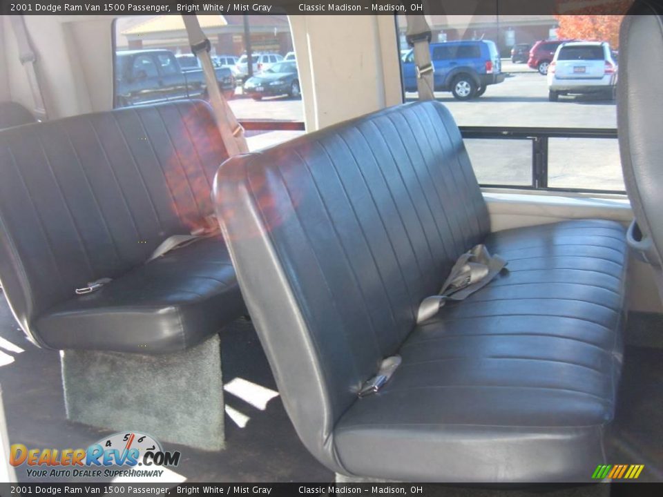 2001 Dodge Ram Van 1500 Passenger Bright White / Mist Gray Photo #5