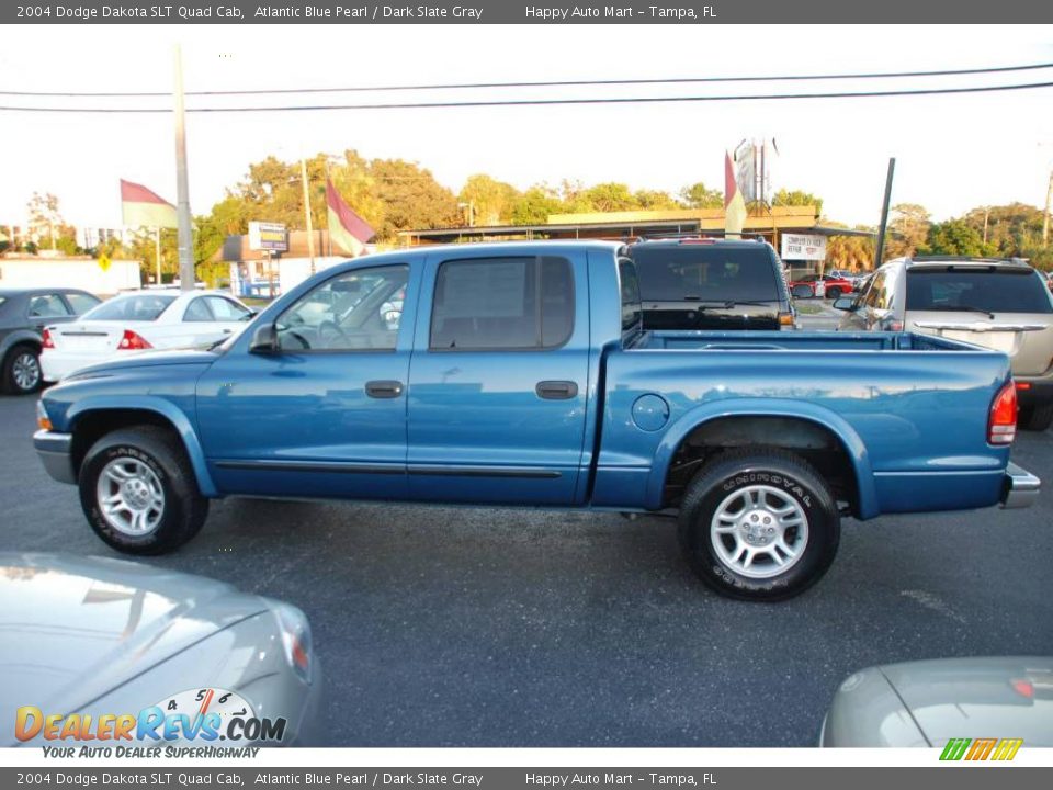 2004 Dodge Dakota SLT Quad Cab Atlantic Blue Pearl / Dark Slate Gray Photo #1