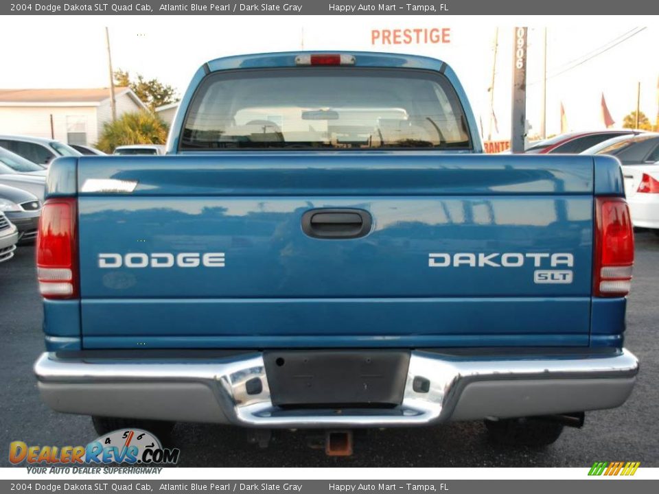 2004 Dodge Dakota SLT Quad Cab Atlantic Blue Pearl / Dark Slate Gray Photo #9