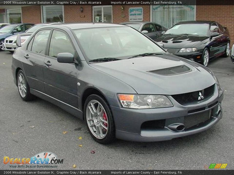 2006 Mitsubishi Lancer Evolution IX Graphite Gray / Black Alcantara Photo #1
