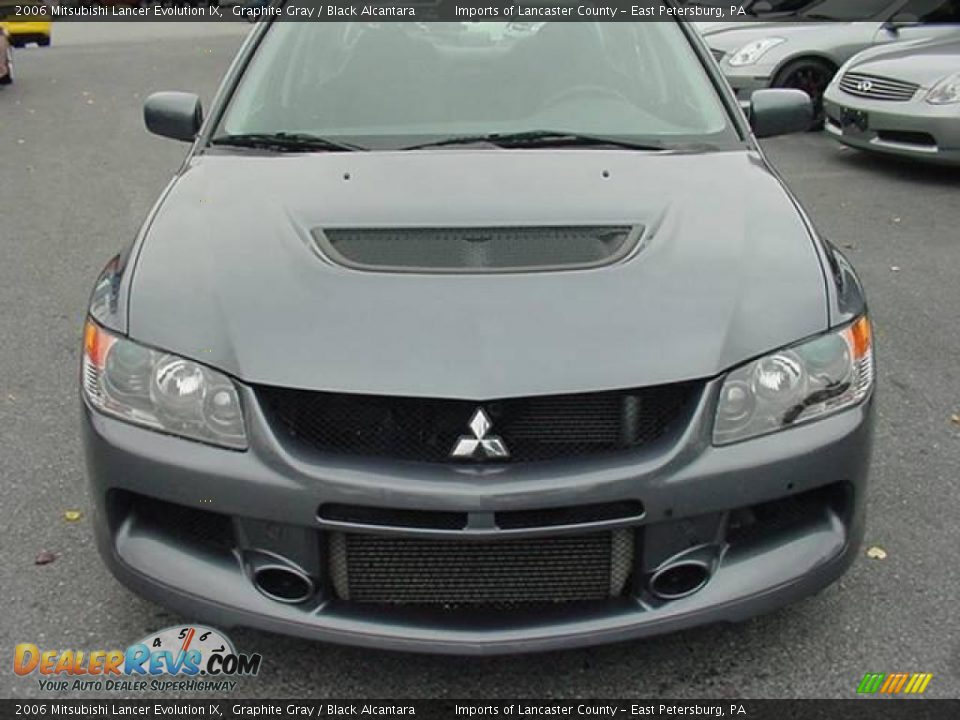 2006 Mitsubishi Lancer Evolution IX Graphite Gray / Black Alcantara Photo #2