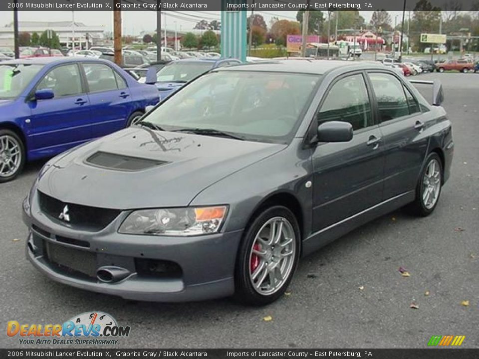 2006 Mitsubishi Lancer Evolution IX Graphite Gray / Black Alcantara Photo #3