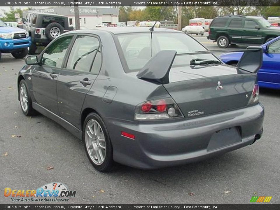 2006 Mitsubishi Lancer Evolution IX Graphite Gray / Black Alcantara Photo #4