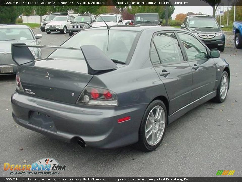 2006 Mitsubishi Lancer Evolution IX Graphite Gray / Black Alcantara Photo #6
