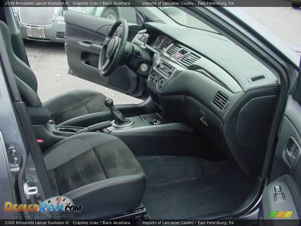2006 Mitsubishi Lancer Evolution IX Graphite Gray / Black Alcantara Photo #9