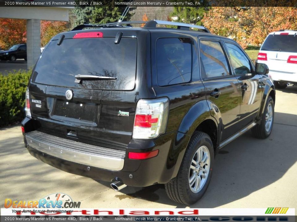 2010 Mercury Mariner V6 Premier 4WD Black / Black Photo #2