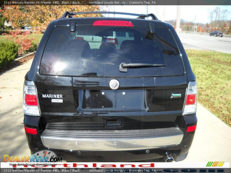 2010 Mercury Mariner V6 Premier 4WD Black / Black Photo #3