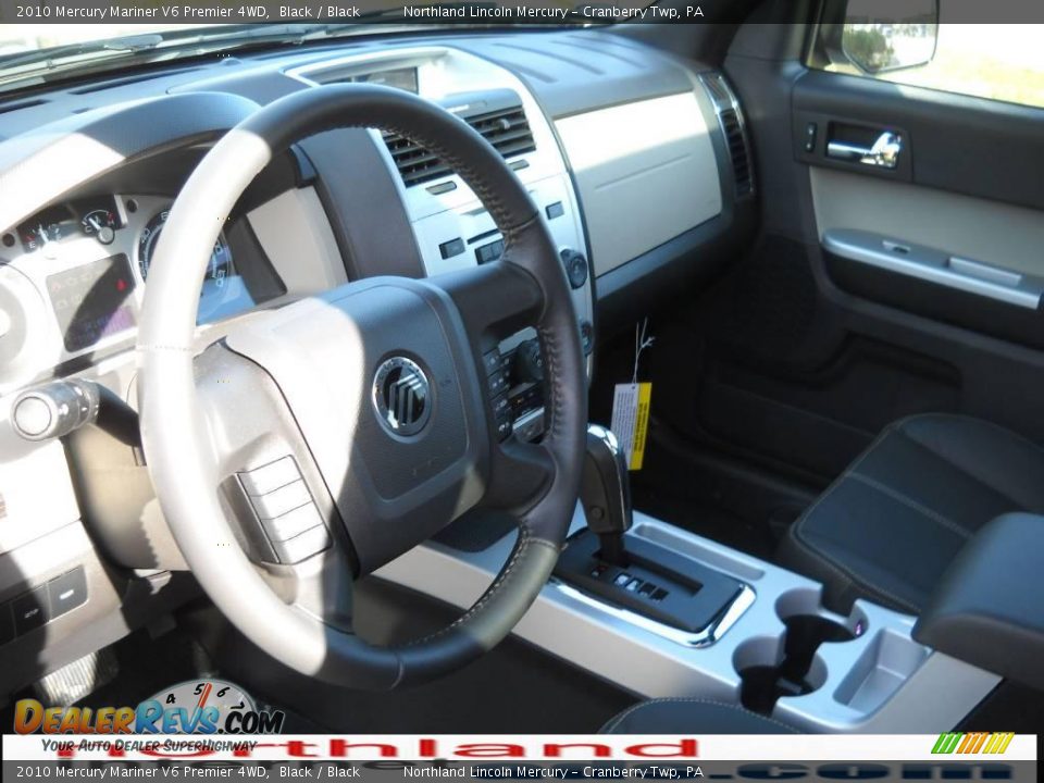 2010 Mercury Mariner V6 Premier 4WD Black / Black Photo #7