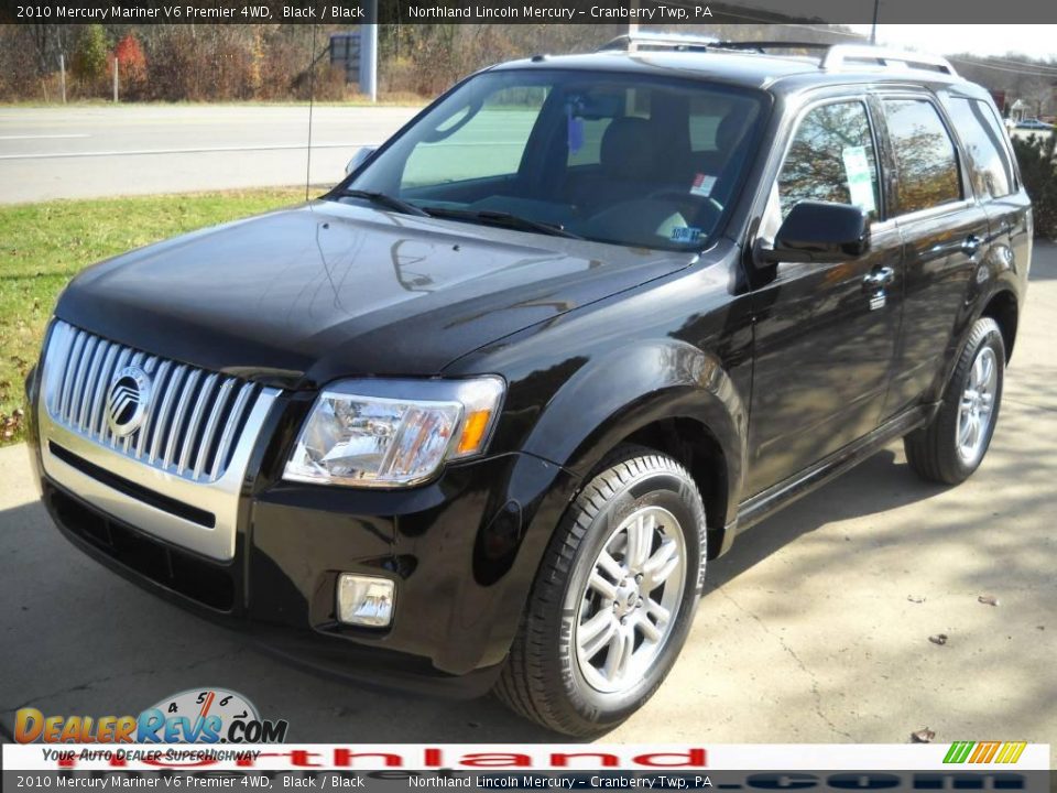 2010 Mercury Mariner V6 Premier 4WD Black / Black Photo #13