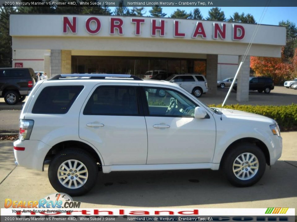 2010 Mercury Mariner V6 Premier 4WD White Suede / Stone Photo #1