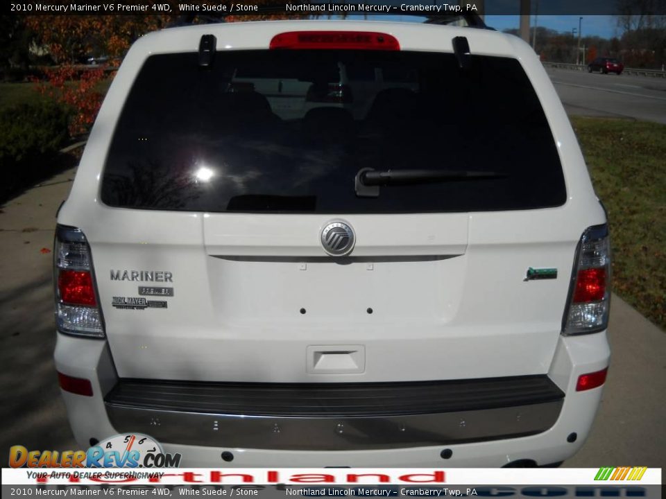 2010 Mercury Mariner V6 Premier 4WD White Suede / Stone Photo #3
