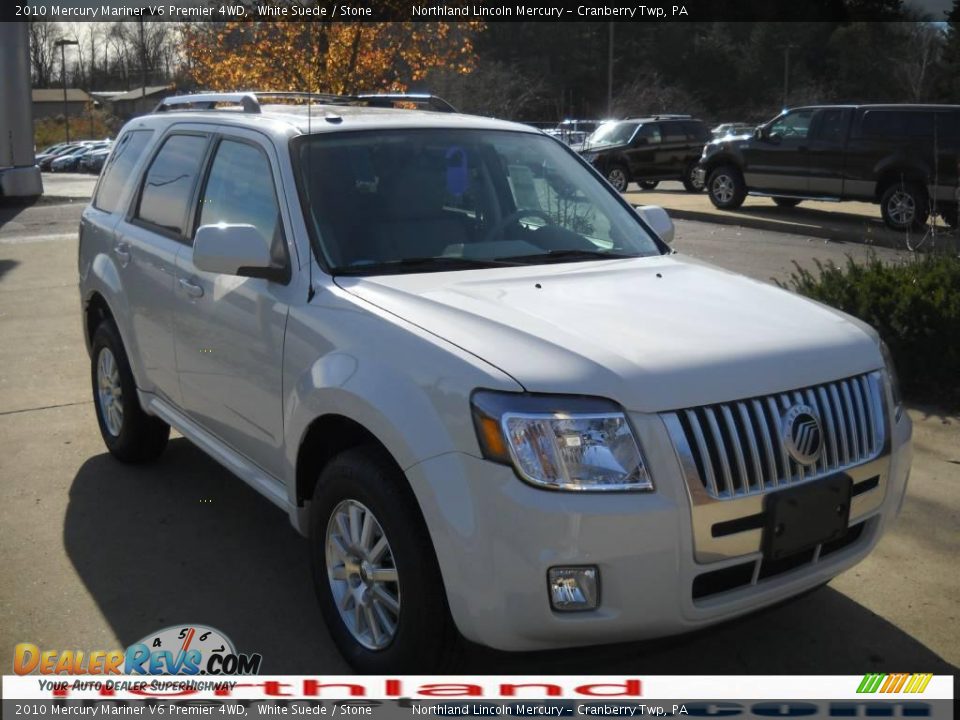 2010 Mercury Mariner V6 Premier 4WD White Suede / Stone Photo #15