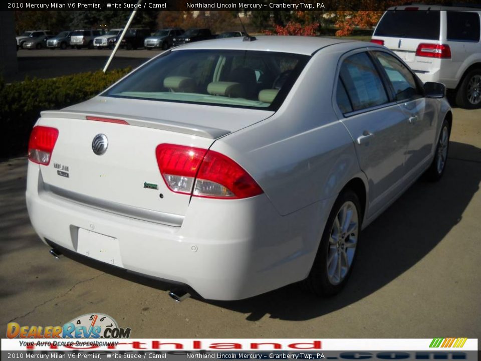 2010 Mercury Milan V6 Premier White Suede / Camel Photo #2