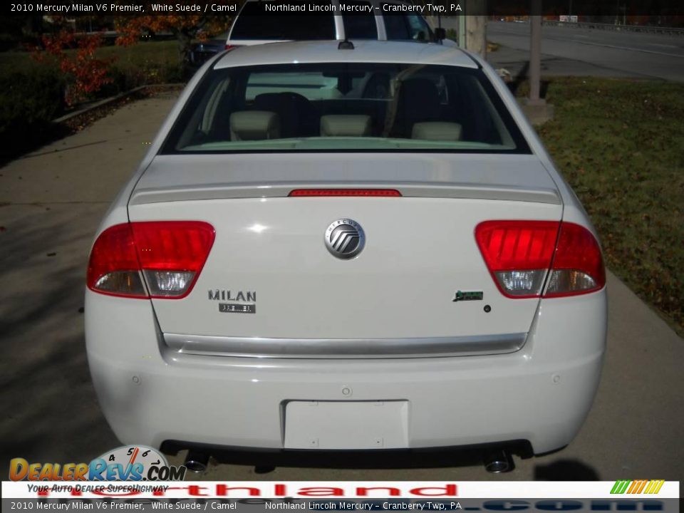 2010 Mercury Milan V6 Premier White Suede / Camel Photo #3