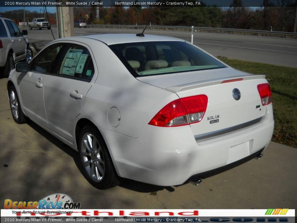 2010 Mercury Milan V6 Premier White Suede / Camel Photo #4