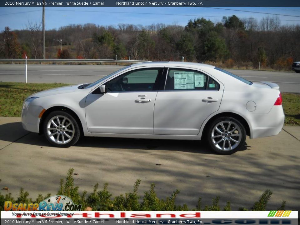 2010 Mercury Milan V6 Premier White Suede / Camel Photo #5