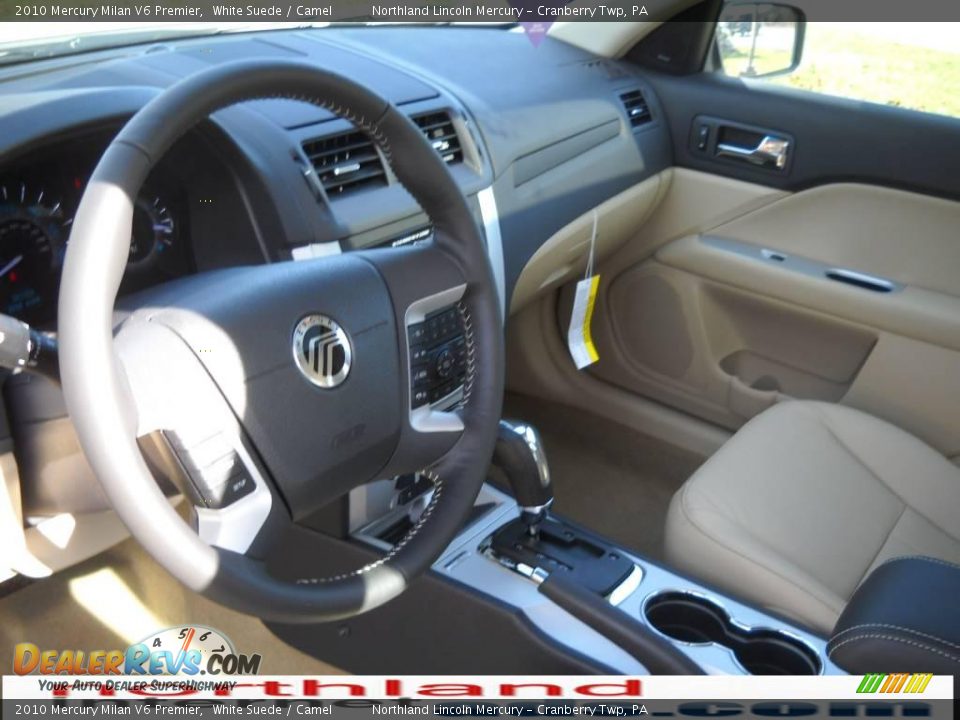 2010 Mercury Milan V6 Premier White Suede / Camel Photo #7