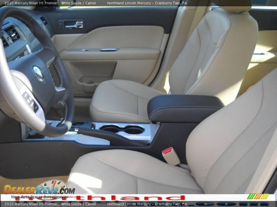 2010 Mercury Milan V6 Premier White Suede / Camel Photo #8