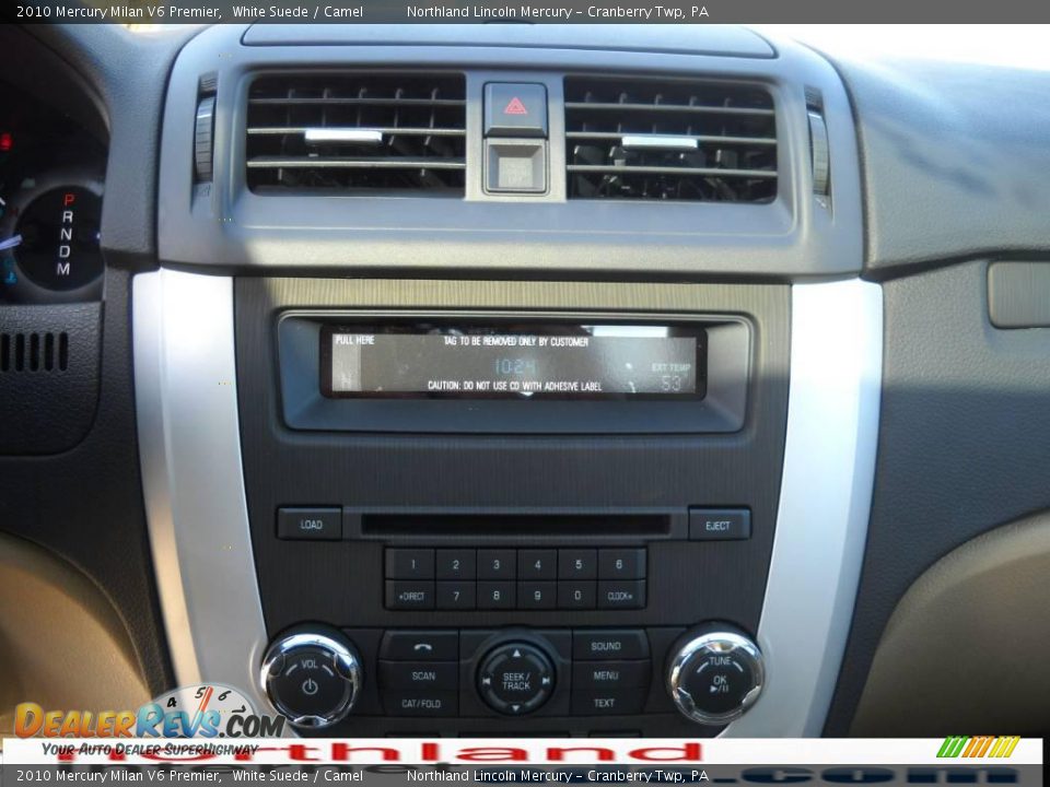2010 Mercury Milan V6 Premier White Suede / Camel Photo #17