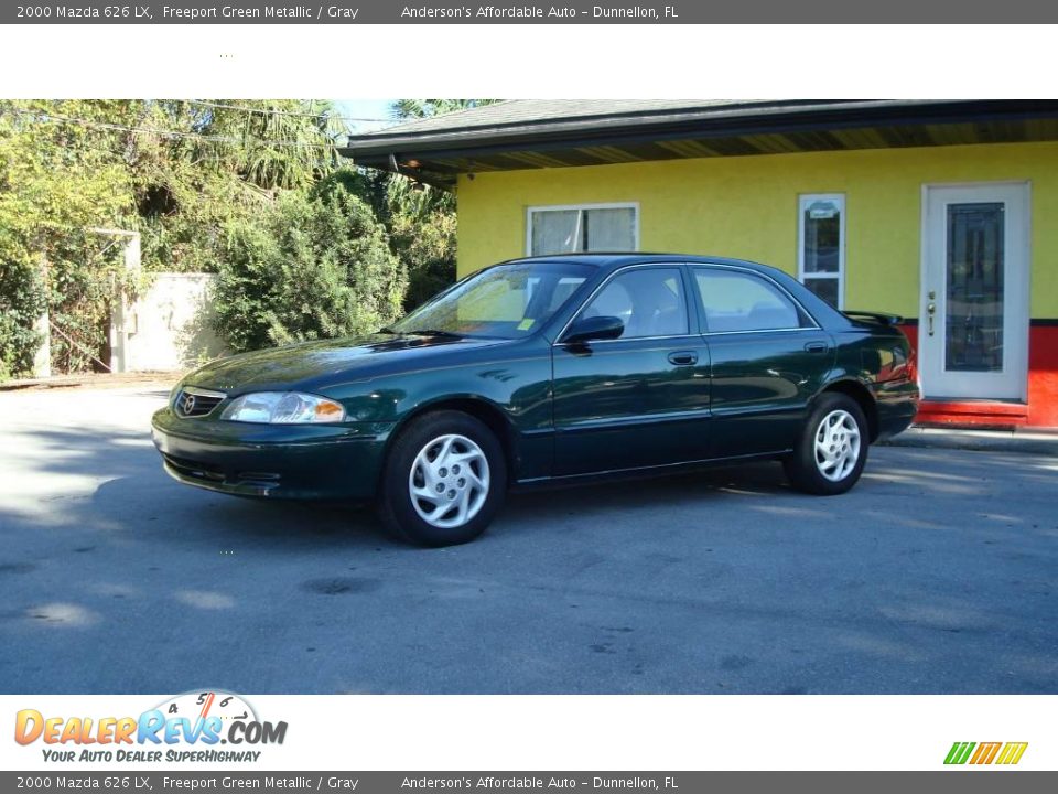2000 Mazda 626 LX Freeport Green Metallic / Gray Photo #1
