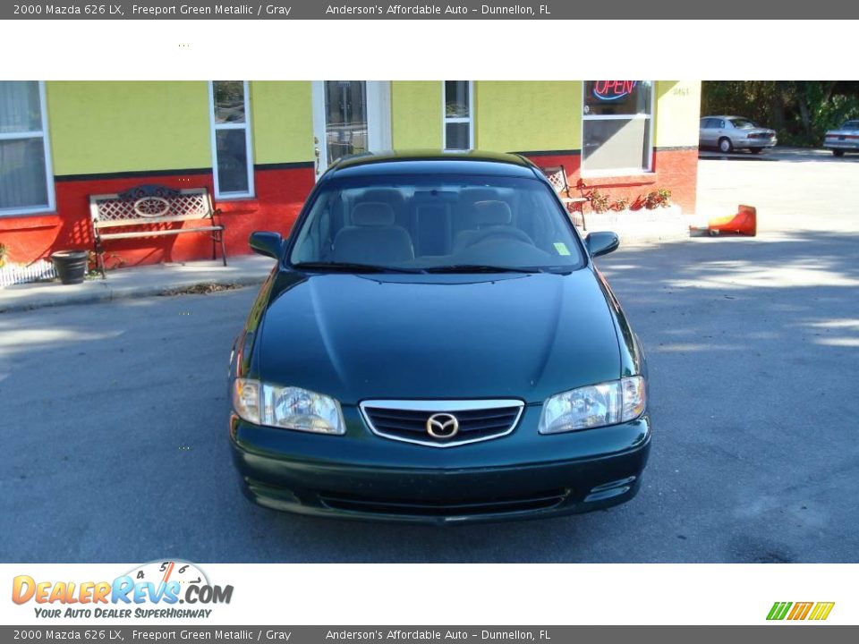 2000 Mazda 626 LX Freeport Green Metallic / Gray Photo #2