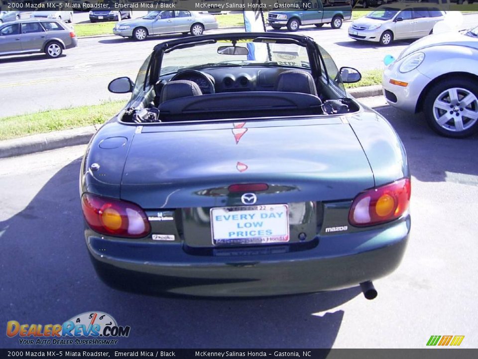 2000 Mazda MX-5 Miata Roadster Emerald Mica / Black Photo #3