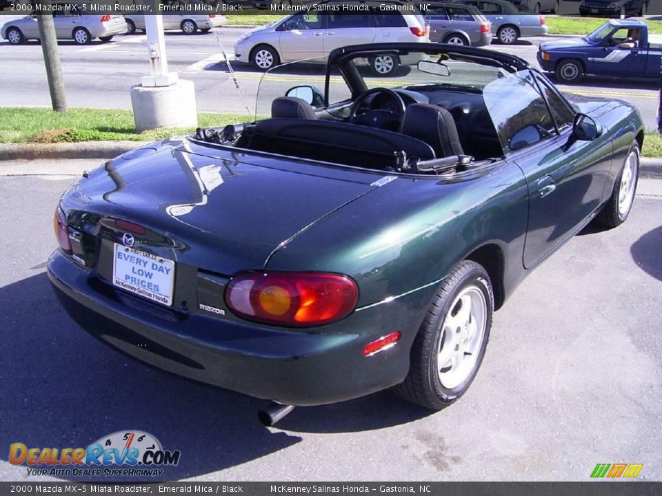 2000 Mazda MX-5 Miata Roadster Emerald Mica / Black Photo #4