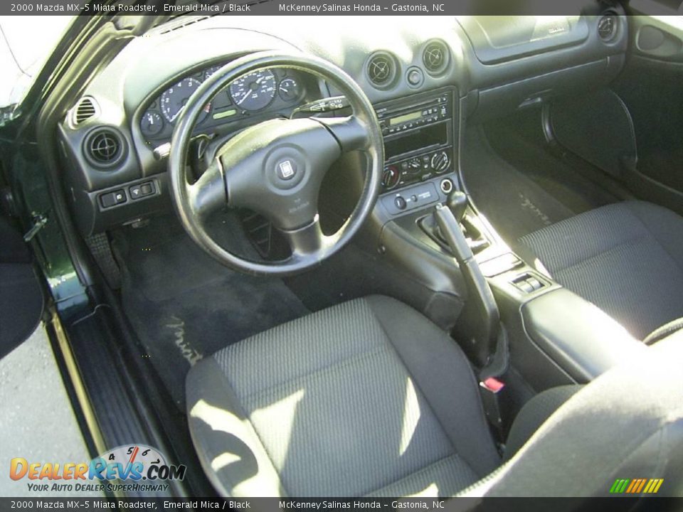 2000 Mazda MX-5 Miata Roadster Emerald Mica / Black Photo #8