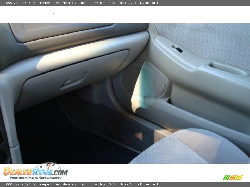 2000 Mazda 626 LX Freeport Green Metallic / Gray Photo #15