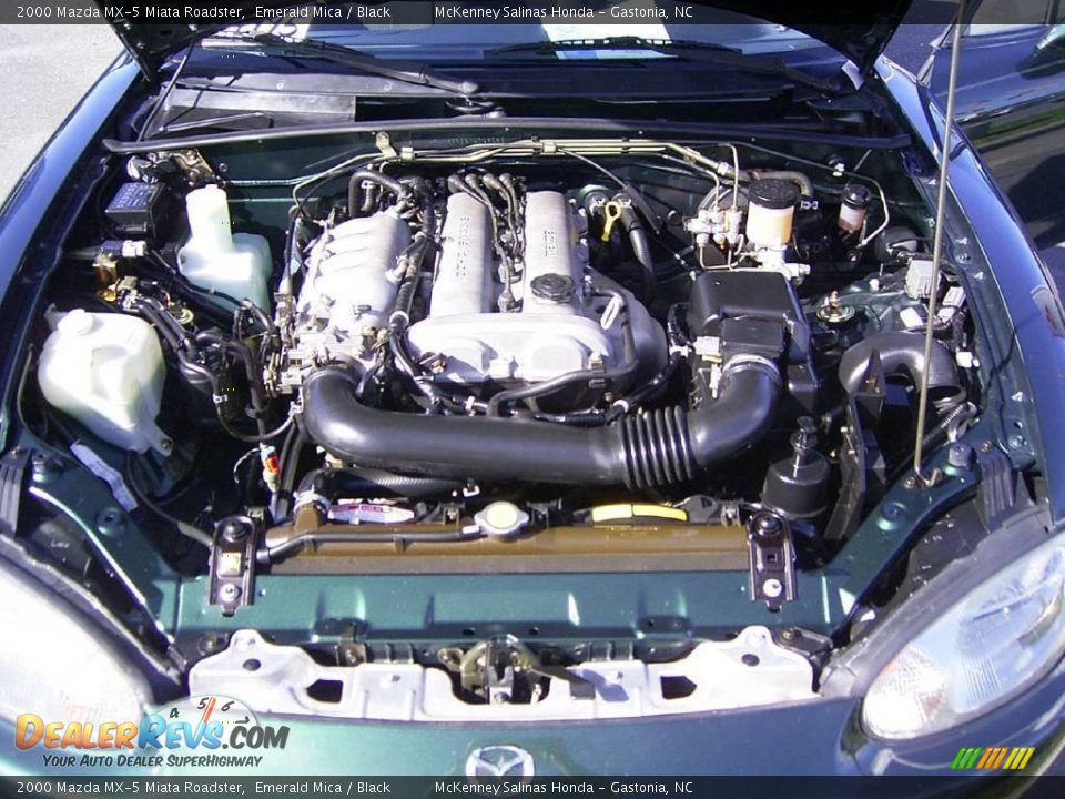 2000 Mazda MX-5 Miata Roadster Emerald Mica / Black Photo #15