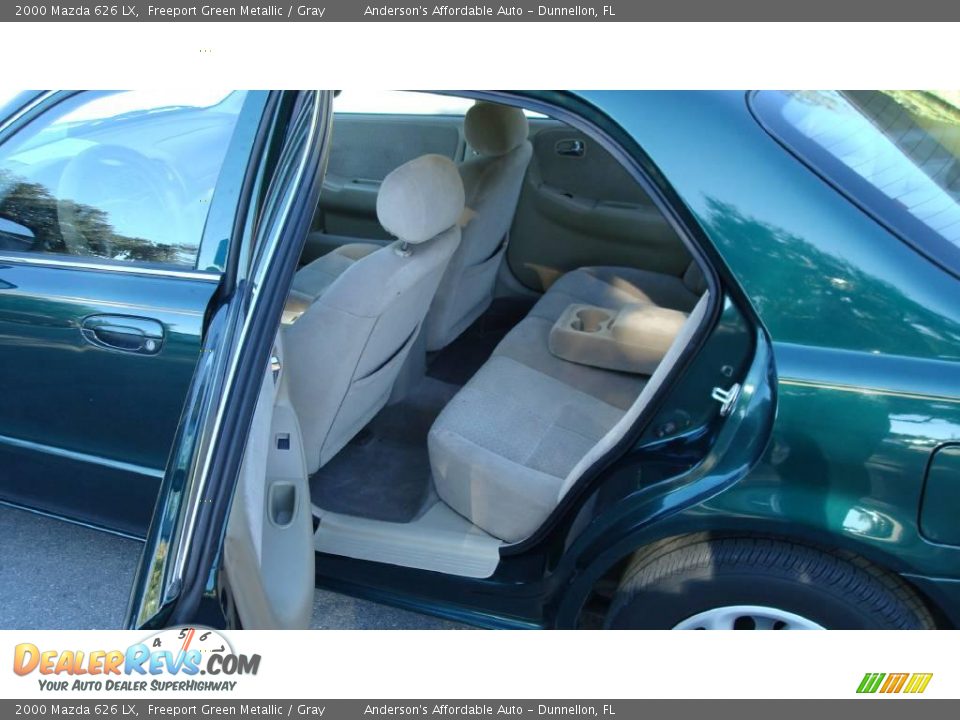 2000 Mazda 626 LX Freeport Green Metallic / Gray Photo #17