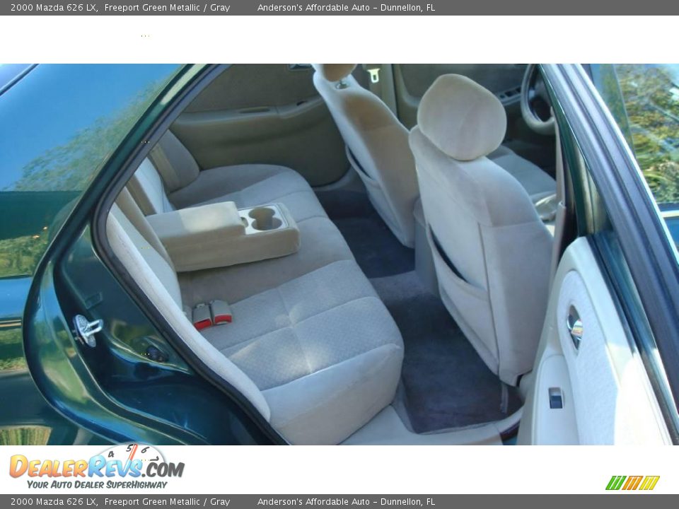 2000 Mazda 626 LX Freeport Green Metallic / Gray Photo #19