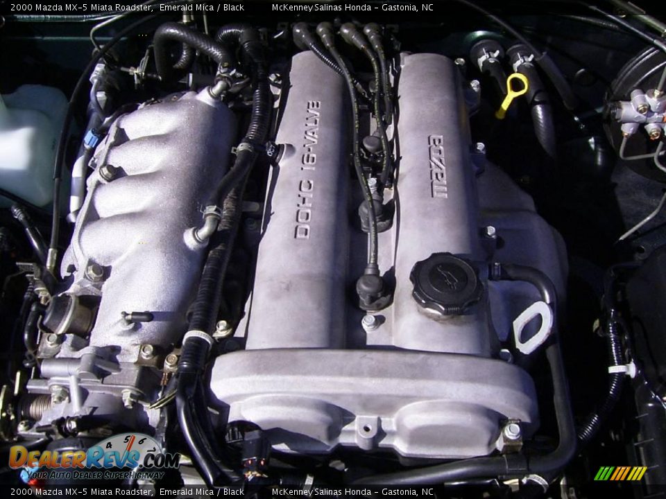 2000 Mazda MX-5 Miata Roadster Emerald Mica / Black Photo #16