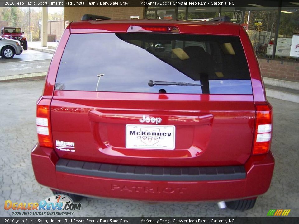 2010 Jeep Patriot Sport Inferno Red Crystal Pearl / Dark Slate Gray Photo #3
