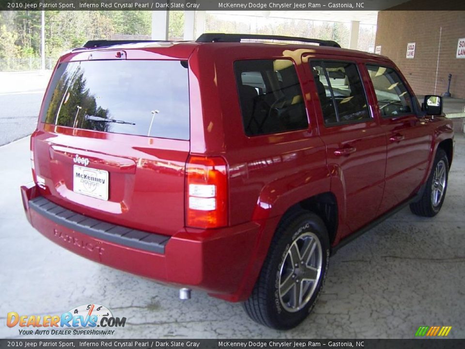 2010 Jeep Patriot Sport Inferno Red Crystal Pearl / Dark Slate Gray Photo #4