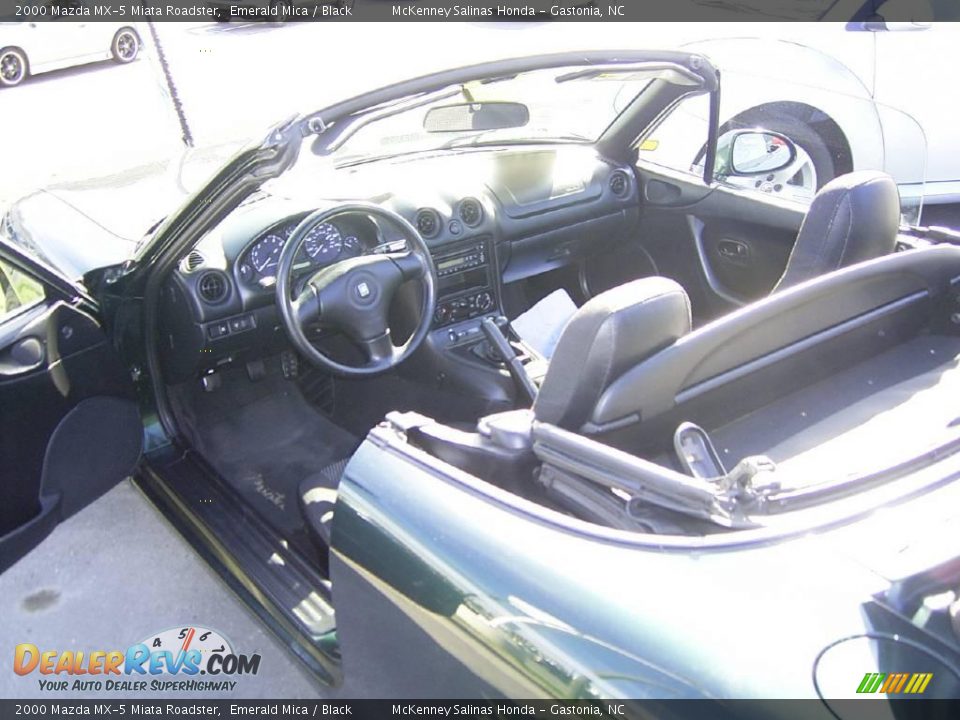 2000 Mazda MX-5 Miata Roadster Emerald Mica / Black Photo #21