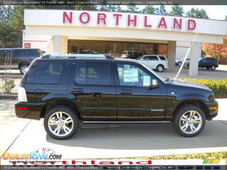 2010 Mercury Mountaineer V6 Premier AWD Black / Charcoal Black Photo #1