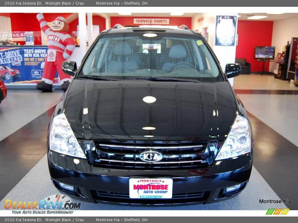 2010 Kia Sedona EX Midnight Black / Gray Photo #10