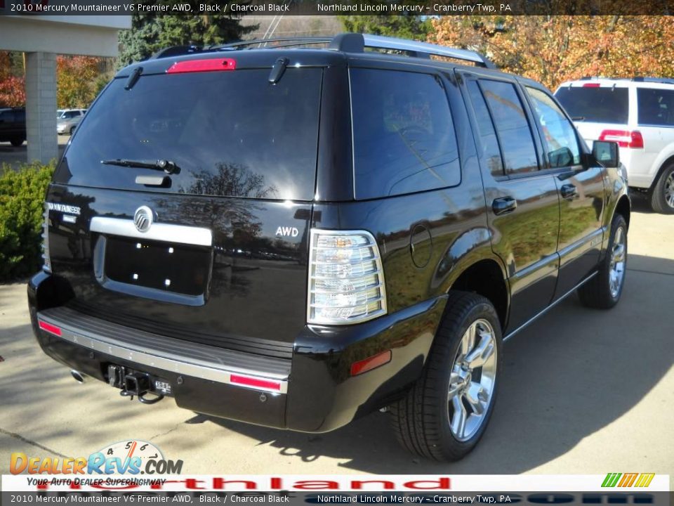 2010 Mercury Mountaineer V6 Premier AWD Black / Charcoal Black Photo #2