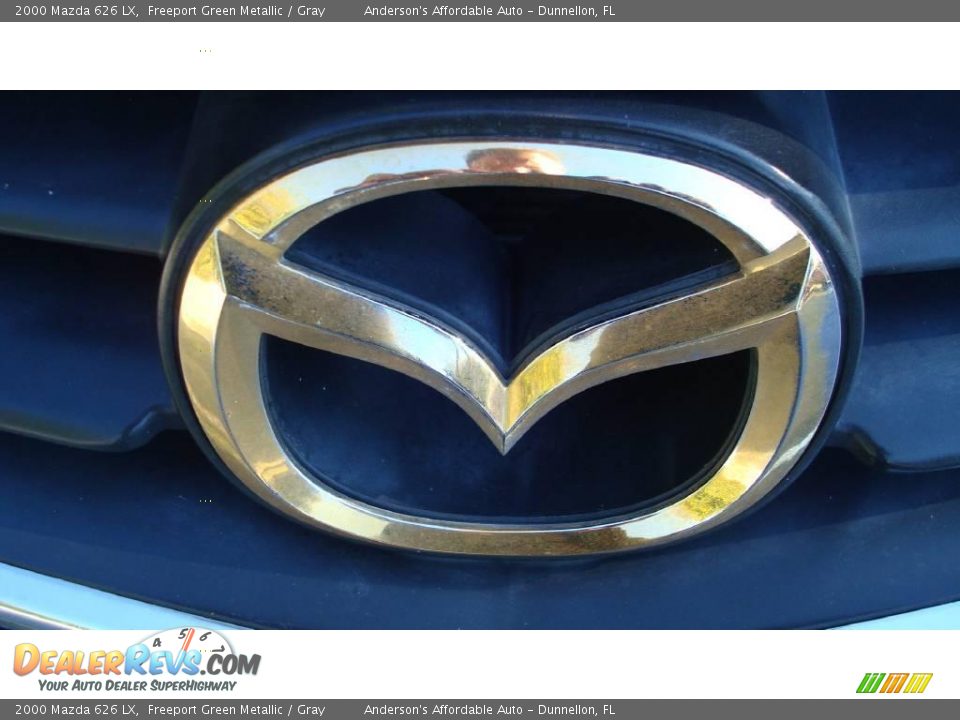 2000 Mazda 626 LX Freeport Green Metallic / Gray Photo #25
