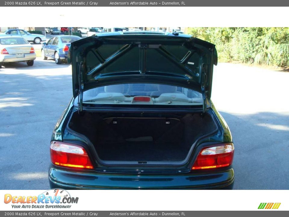 2000 Mazda 626 LX Freeport Green Metallic / Gray Photo #26