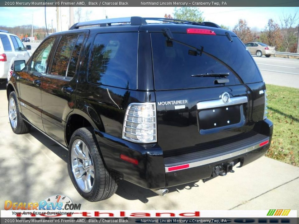 2010 Mercury Mountaineer V6 Premier AWD Black / Charcoal Black Photo #4