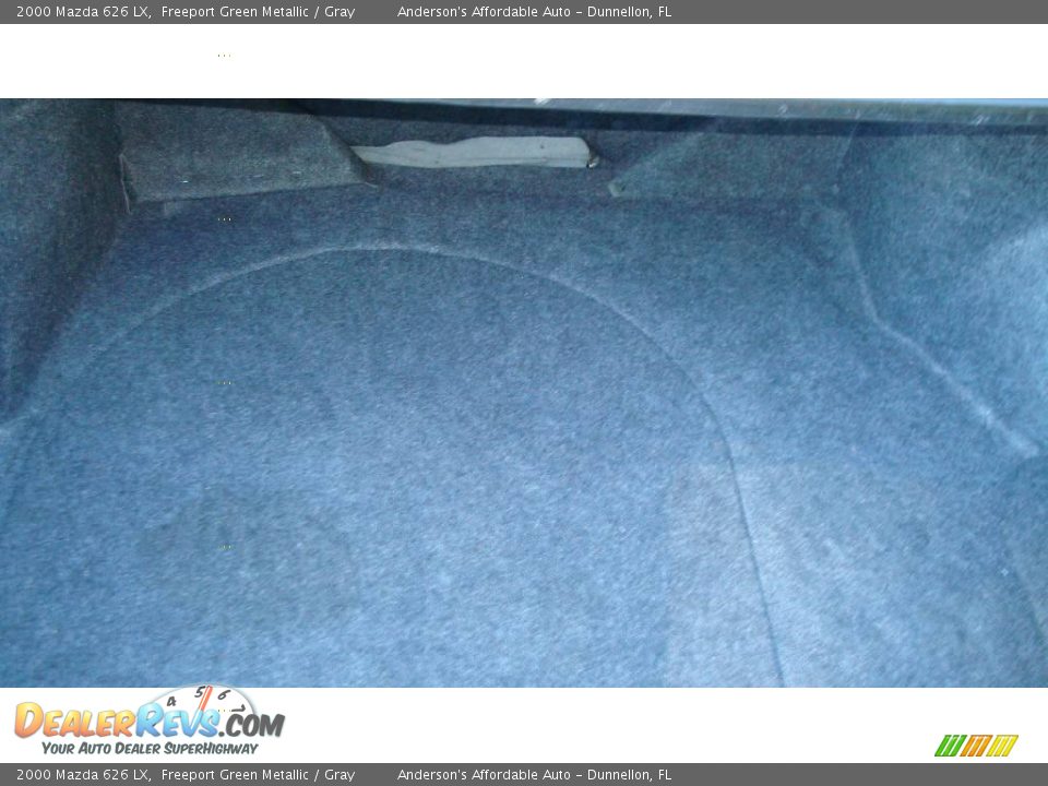 2000 Mazda 626 LX Freeport Green Metallic / Gray Photo #27