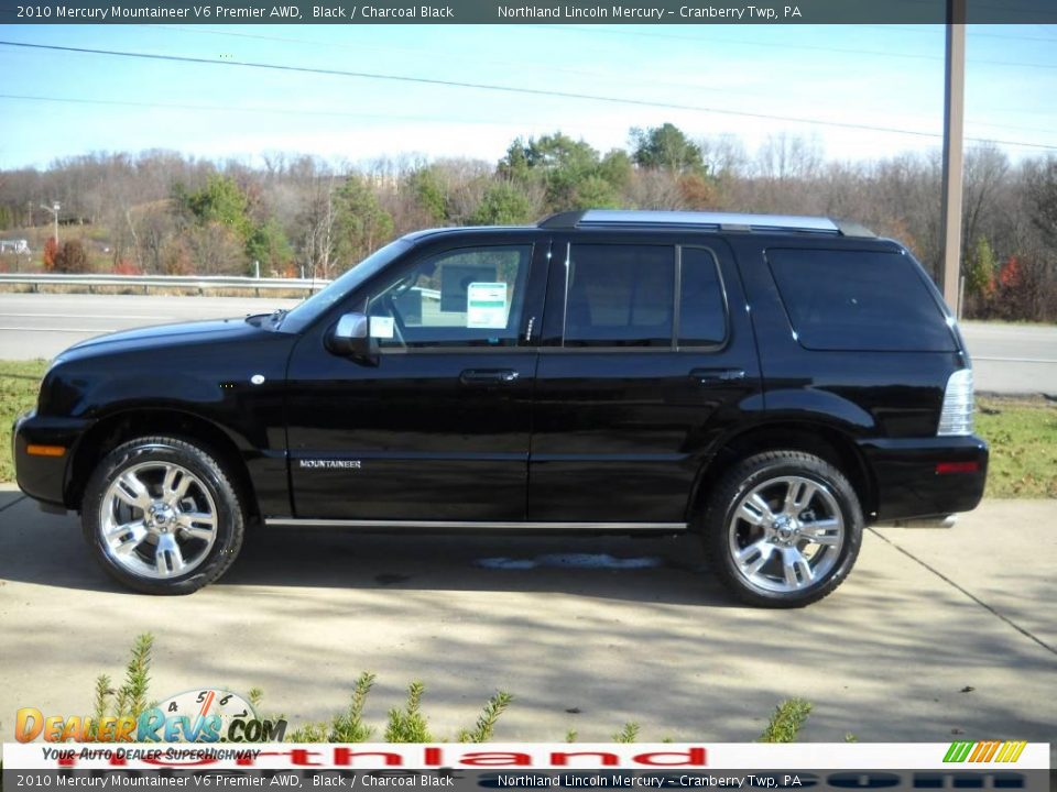 2010 Mercury Mountaineer V6 Premier AWD Black / Charcoal Black Photo #5